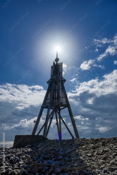 Historische Kugelbake Am Strand Von Cuxhaven Stock Photo Adobe Stock