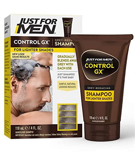 Just For Men Control Gx Grey Reducing Shampoo For Lighter Shades Of Hair Blonde To Medium Brown