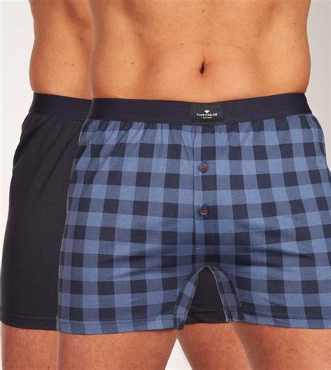 Tom Tailor Wijde Boxershort 2 Pack Blauw 100 Katoen XL Bol