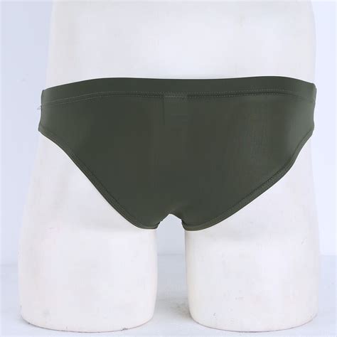 Men Ice Silk Underwear Bikini Briefs Open Front Hole Lingerie Underpants Panties Ebay