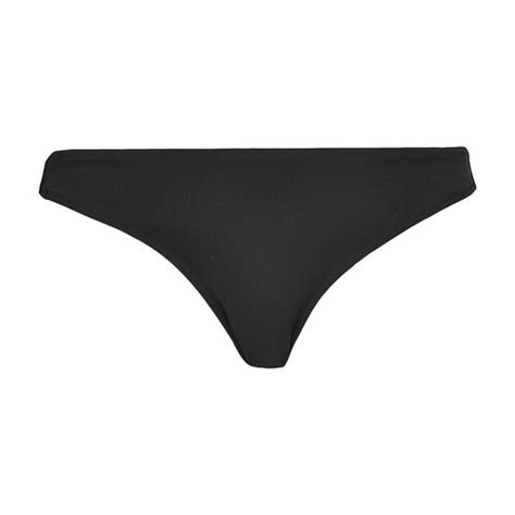 Vilebrequin Bikini Bottom Midi Brief Solid Black Editorialist