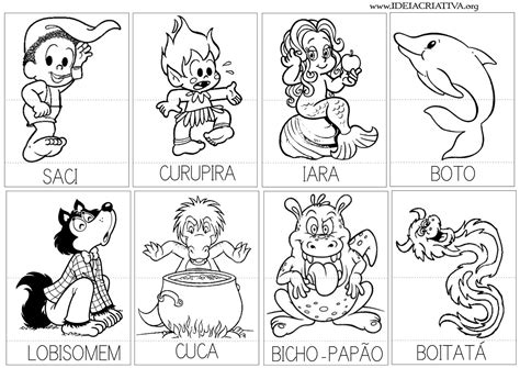 Figuras Do Folclore Brasileiro Para Imprimir Coloring City