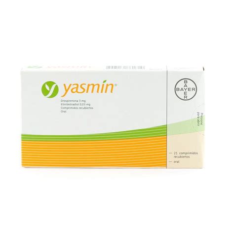 Yasmin Drospirenona Mg Etinilestradiol Mg Caja De