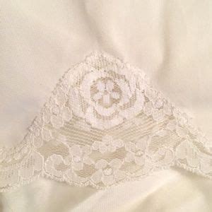 None Intimates Sleepwear Vintage Ivory Lace 4s Lingerie Nightgown Poshmark