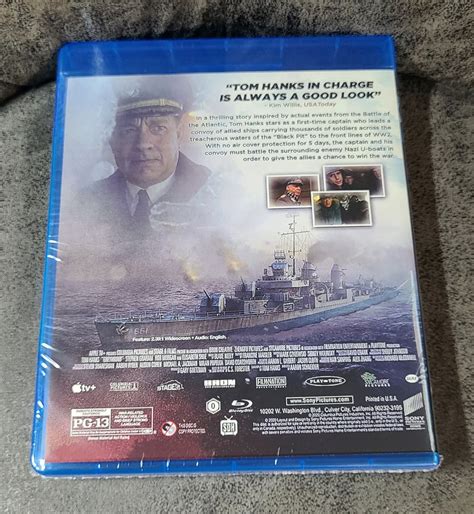 Greyhound Bluray Movie Tom Hanks 2020 Blu Ray