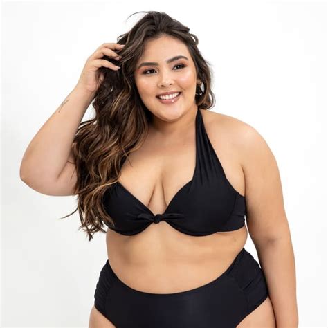 Top Biquíni Plus Size Meia Taça Alça Larga Onça Off