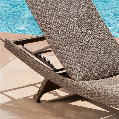 SunVilla Seagrass Woven Chaise Lounge In Herringbone Pattern 2 Pack