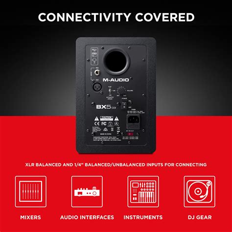 Buy M Audio BX5 D3 Compact 2 Way 5" Active Studio Monitor Speaker for ...