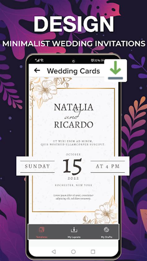 Android Wedding Invitation Card Maker