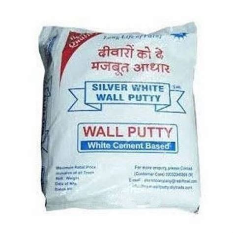 Silver White Cement Based Wall Putty 20 Kg At Rs 1000 Bag In Nagpur