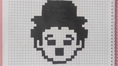 Handmade Pixel Art How To Draw Charles Chaplin Pixelart Youtube