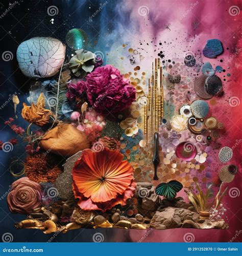 Whimsical Fantasies Creative Moodboard Stock Photo Cartoondealer