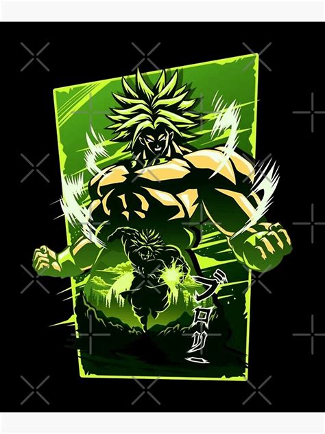 "Green Hair Broly Manga Kawaii Art" Poster for Sale by retrous | Redbubble