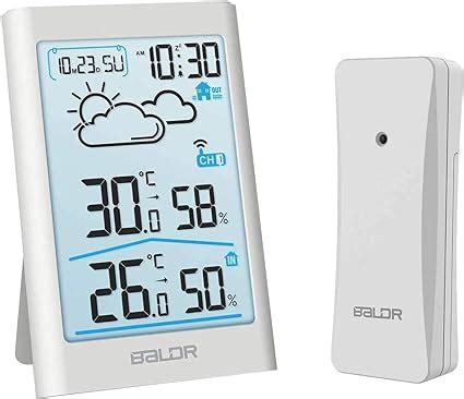 Baldr Estaci N Meteorol Gica Inal Mbrica Con Sensor Exterior