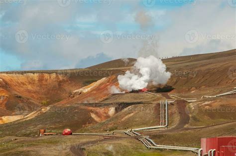 Geothermal power station in Iceland 30341071 Stock Photo at Vecteezy