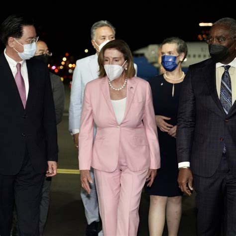 Us House Speaker Nancy Pelosi Arrives In Taiwan Defying Beijings