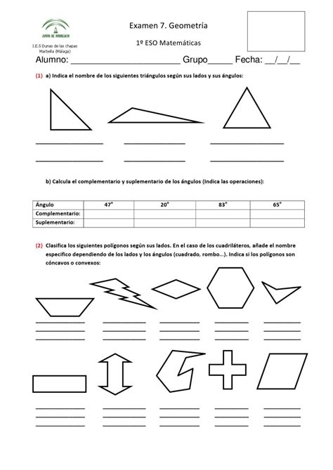 Examen 1 De La 3ª Evaluación Mat 1 Eso C By Maribel Aguilar Issuu