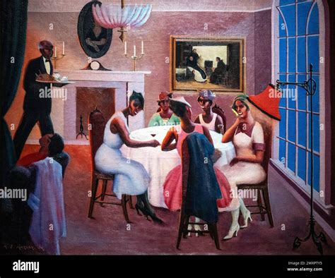 Archibald J Motley Jr Painting Called Cocktails Done In Stock