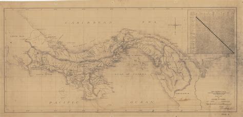 Panama Canal Zone Road Map Of Republic Of Panama The Panama Canal Department Of Operation