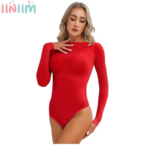 Justaucorps Manches Longues Sans Entrejambe Pour Femmes Costume De Batterie Transparent Lingerie