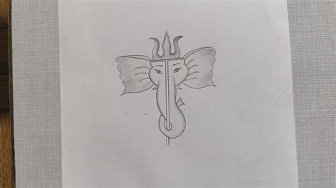 How To Draw Lord Ganesh With Trishul Youtube Viralvideo Ganesh