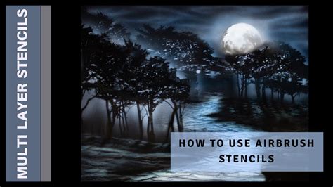 How To Airbrush With Stencils Youtube