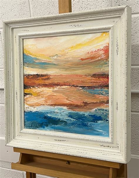 Angela Wakefield Expressive Abstract Seascape Landscape Painting By