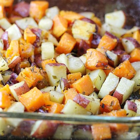 roasted red  sweet potatoes  rosemary gf red sweet potato