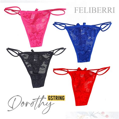 Jual Dorothy Gstring Celana Dalam Wanita Sexy Tali Bikini Wanita Renda