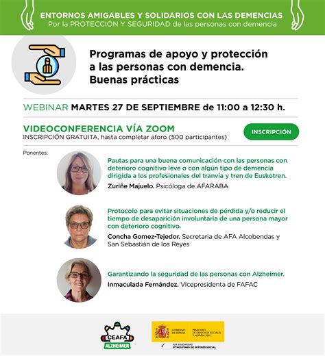 Webinar comunicación para las personas con deterioro cognitivo