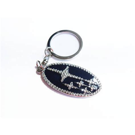 BLING Subaru Keychain with Swarovski crystals Subaru sleutelhanger ...