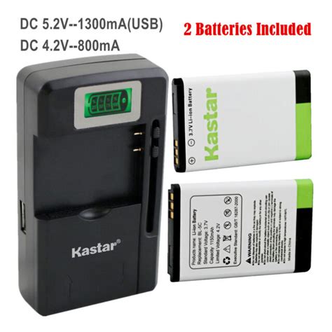 Kastar Bl 5c Battery Charger For Nokia E50 E60 N70 N71 N72 N91 N91 8gb N Gage Ebay