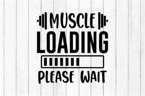 Muscle Loading Please Wait Graphic By Sathy Creative Fabrica