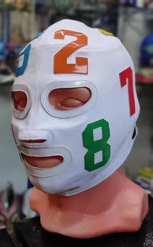 Máscara Profesional Luchador El Matemático Adulto Colores Meses Sin Interés