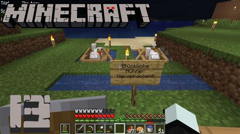 Minecraft 013 Glückliche Hühner Versprochen Let s Play