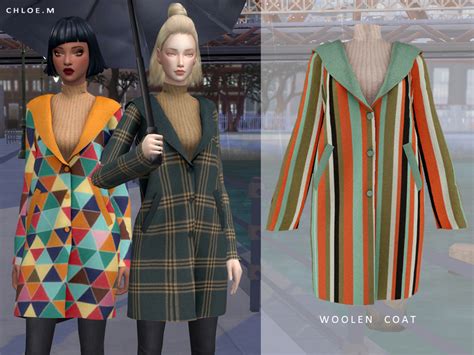 The Sims Resource ChloeM Woolen Coat