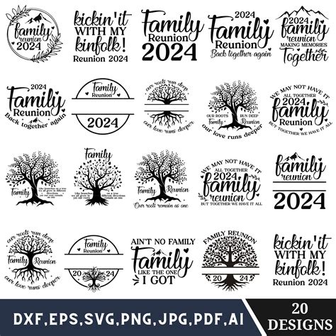 Family tree with quotation svg bundle family reunion svg tree of life