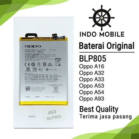 Jual BATTERY BLP805 BLP 805 OPPO A53 A54 A16 A32 A33 A93 ORIGINAL ...