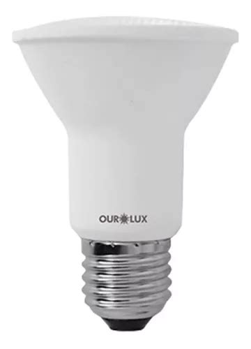 Kit 4 Lampadas Led Par20 6w Luz Branca Morna 3000k Ourolux Frete grátis