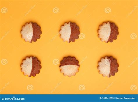 Six Cookies In The Shape Of Stars Stock Image Image Of Baked Butter 103641655