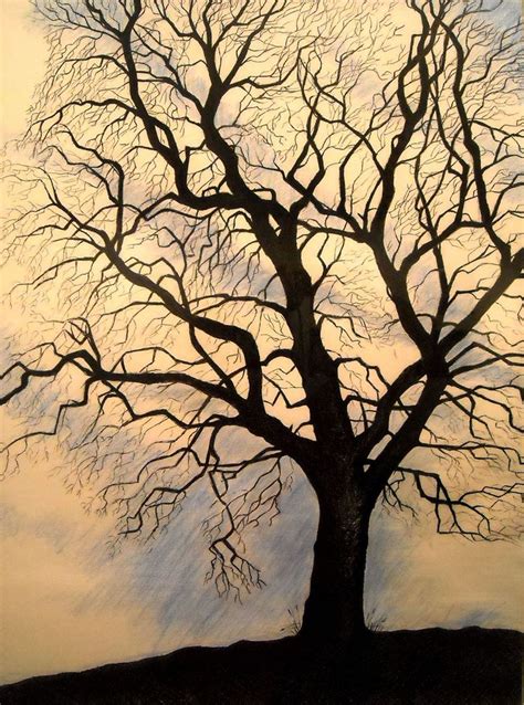 Pin by Rx4 Art Spa on Art - Mixed Medium | Tree drawings pencil ...