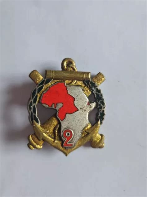 INSIGNE 2 RAC Afrique RÉGIMENT ARTILLERIE COLONIALE Drago H516 EUR 1