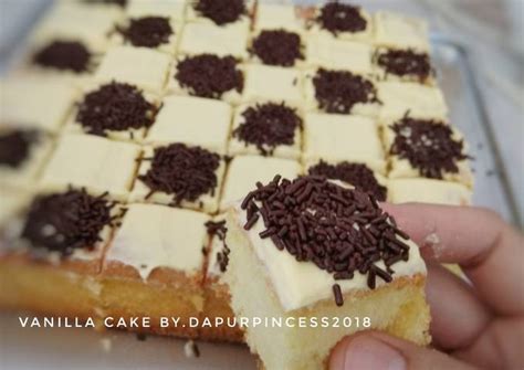 Resep Cake Potong Vanila Vanilla Cake Oleh Rindaags Cookpad