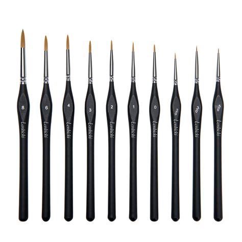 Buy Lenbickimicro Detail Paint Brush Set Pcs Small Miniature Fine