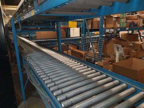 Used Hytrol 24 And 30 Live Roller Power Conveyor