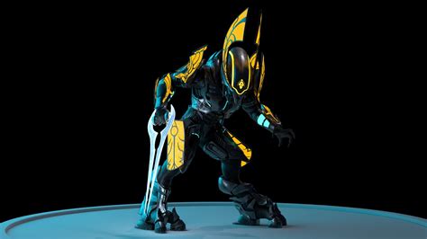 Artstation Sangheili Honor Guard 3d Model Halo Fan Creation