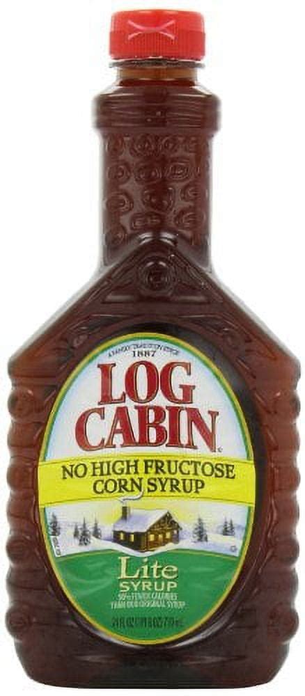 Log Cabin Lite Syrup 24 Ounce Pack Of 4