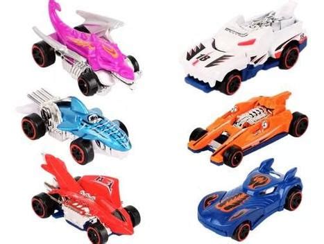 Kit 6 Carrinhos Hotcars Ferro Racing 1 64 Miniatura Coleção Hot Winners Miniaturas de Carros