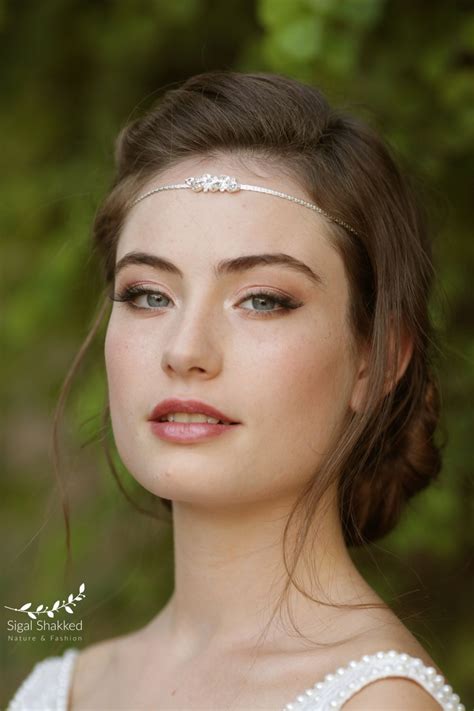 Bridal Head Chain Boho Bridal Headband Bridal Headpiece Etsy Israel