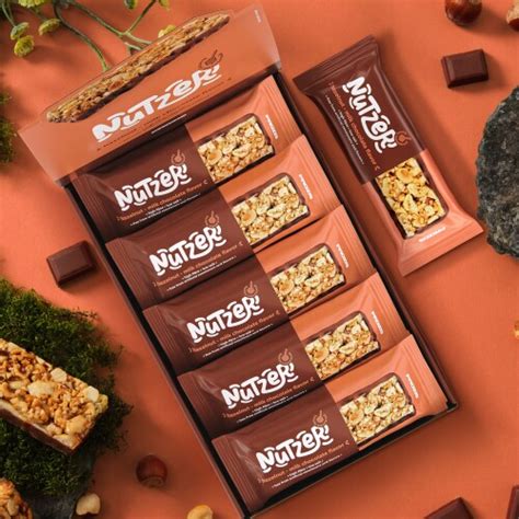 10 X Nutzer Bar 45 G Noisette Et Chocolat Au Lait Barres Et Snacks